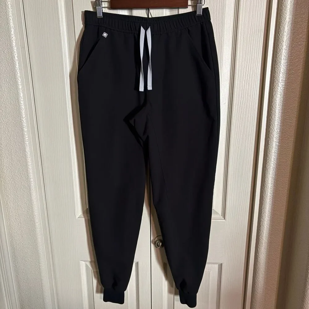 FIGS Men's Scrub Jogger Pants Small Elastic Waist Technical Collection Black